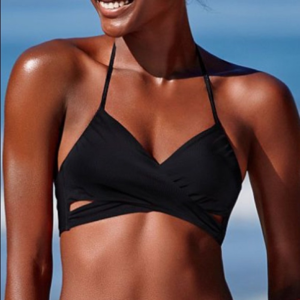 Victoria Secret Pink Body Wrap Halter Bikini Top